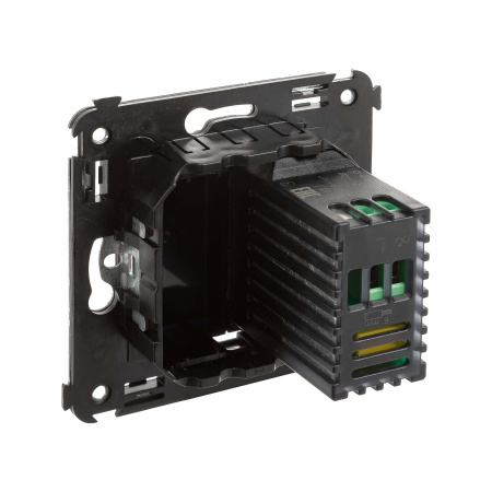 Диммер поворотный в стену, "Avanti", "Черный квадрат" DKC