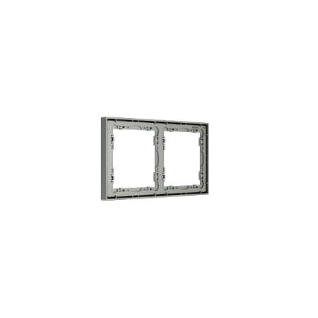 Рамка пластиковая Voltum S70 на 2 поста, (сталь)