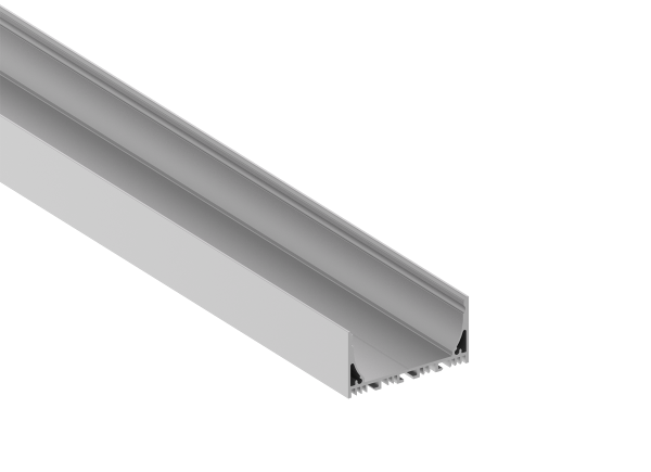 Donel Накладной алюминиевый профиль, 70х35х3000. Цвет: Анодированное серебро,Серия:DN8ALE