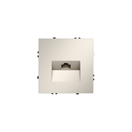 Розетка компьютерная встраиваемая Voltum S70 RJ45 КАТ.6, (кашемир)
