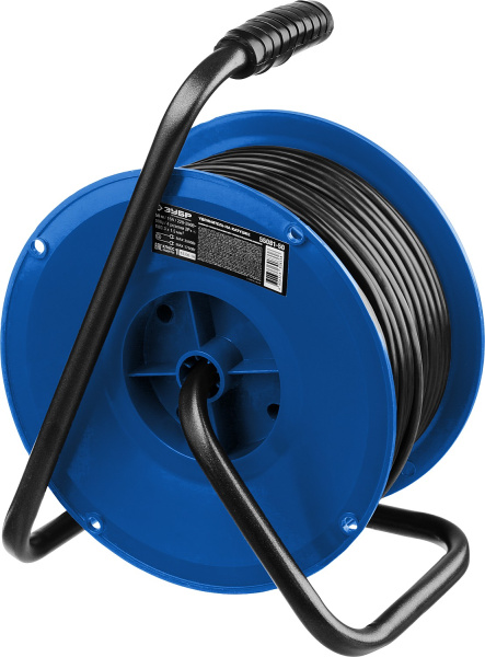 Силовой удлинитель на катушке ПВС 3х1.5 50м 3500Вт IP44, ПВС 315 ЗУБР