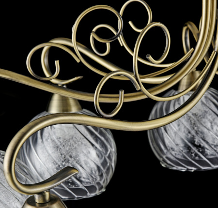 Потолочный светильник 8*E14 40Вт Бронза IP20 Nella FR2662-PL-08-BZ Freya