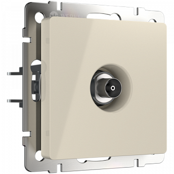 Встраиваемые механизмы розетка СУ TV оконечная . бежевый IP20 Werkel