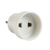 Адаптер-переходник б/з бел, 6А 250В PROxima EKF