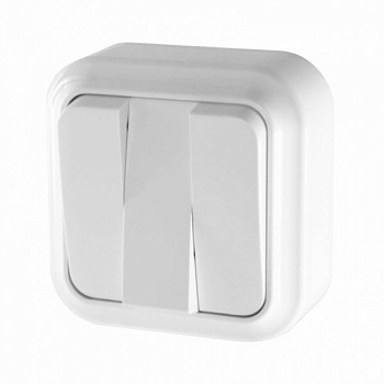 Беларусь Выключатель 3клавишный ОП . 10А белая IP20 БелТИЗ