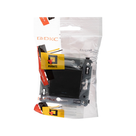 Кнопка одноклавишная в стену, "Avanti", "Черный матовый" DKC