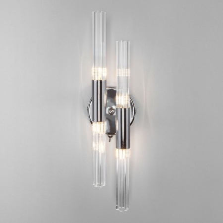 Бра с поворотными рожками 4*G4 3Вт хром IP20 Sole (558/4 хром) Bogate's