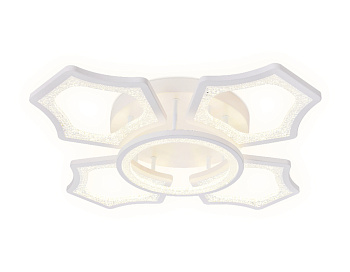 Потолочный светодиодный светильник с пультом FA575/4+1 WH белый 106W 620*620*120 (ПДУ РАДИО 2.4G) Ambrella Light