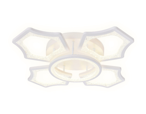 Потолочный светодиодный светильник с пультом FA575/4+1 WH белый 106W 620*620*120 (ПДУ РАДИО 2.4G) Ambrella Light