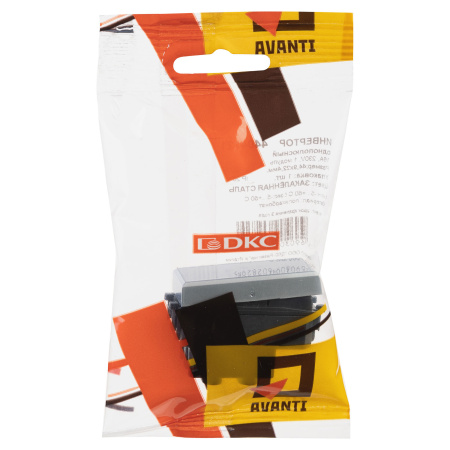 Перекрестный переключатель модульный, "Avanti", "Закаленная сталь", 1 модуль DKC