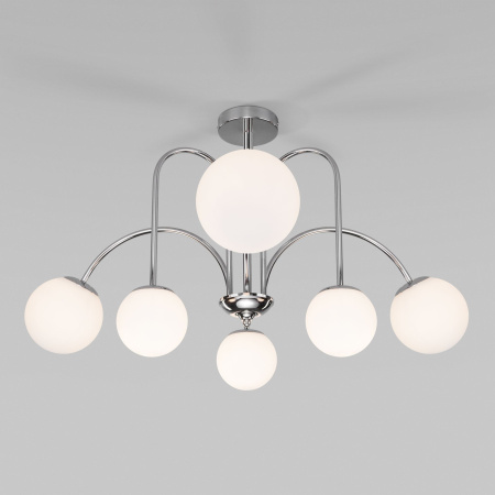 Потолочная люстра с плафонами 6*E27 40Вт хром IP20 (30177/6 хром) Eurosvet