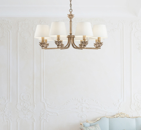 Люстра 8*E14 40Вт Золото Антик IP20 Barbara H003PL-08MG Maytoni