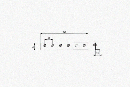 Соединитель лотковый замковый СЛЗх50х1,5 УТ1,5, оцинкованный лист, S1,5