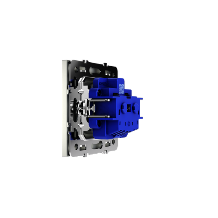 Розетка встраиваемая Voltum S70 с заземлением и защитными шторками, 16А, (сталь)