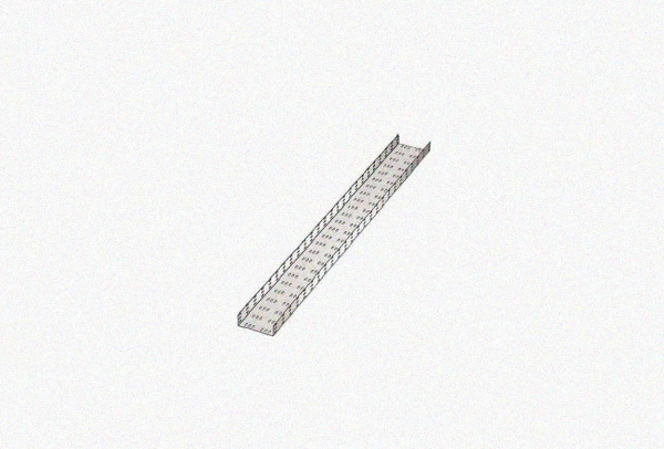 Лоток замковый перфорированный ЛМЗ 80х80х2000 УТ1,5, горячее цинкование, S1,2