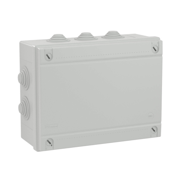 Коробка ответвит. с 10 кабельными вводами д.40мм, IP55, 300х220х120мм DKC