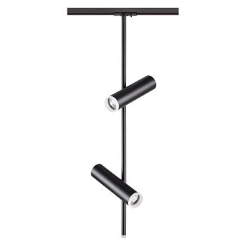 Св-к трековый однофазный IP20 GU10 2*50W 220V BATRA черный NOVOTECH