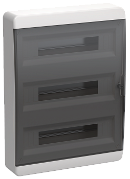 Корпус пластиковый ЩРН-П-54 IP41 черн. прозр. дверь TEKFOR IEK