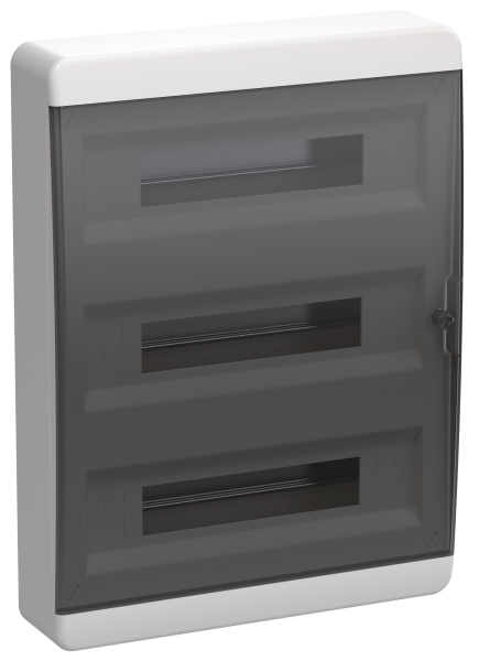 Корпус пластиковый ЩРН-П-54 IP41 черн. прозр. дверь TEKFOR IEK