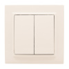 Минск Выключатель 2-кл, СП 10А бежевый EKF