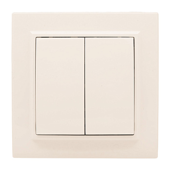 Минск Выключатель 2-кл, СП 10А бежевый EKF