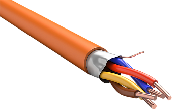 ITK Кабель огнестойкий КПСЭнг(А)-FRLS 2х2х1,5 оранжевый (200м)