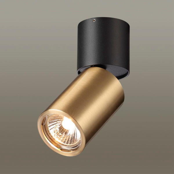 Потолочный св-к IP20 GU10 50W DUETTA черный с античной бронзой ODEON LIGHT