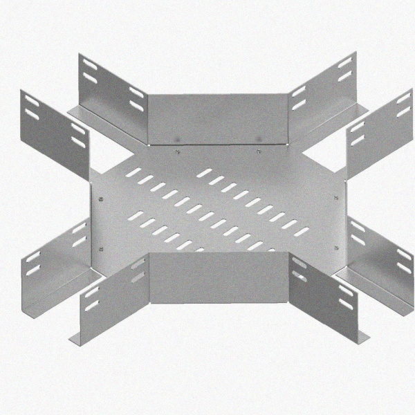 Лоток крестообразный глухой КМГ 100х80 УХЛ1, оцинкованный лист S1,0