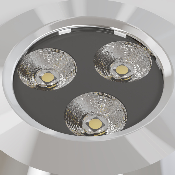 Встраиваемый светильник 3Вт 3000К Серебро IP67 Flash O044DL-L3S3K Outdoor Maytoni