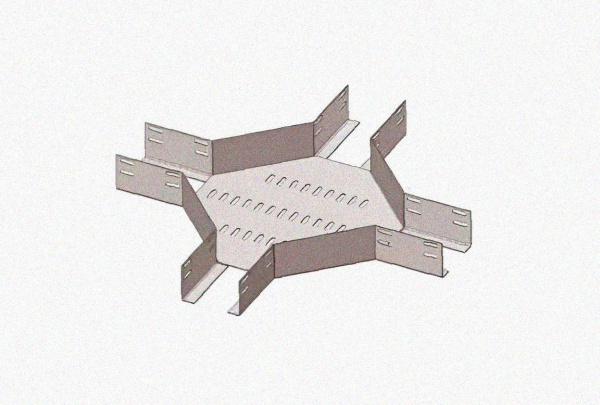 Лоток крестообразный глухой КМГ 100х50 У3, окрашенный, S1,5
