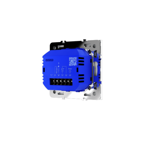 Терморегулятор электронный Voltum S70 с индикацией и датчиком, для теплого пола, (белый матовый)
