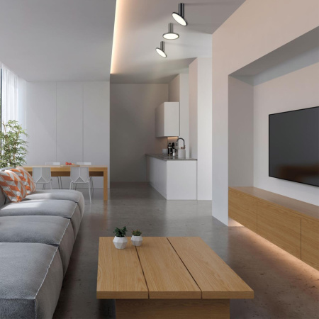 Св-к накл.IP20 LED 4000K 18W 85-265V HAT черный NOVOTECH