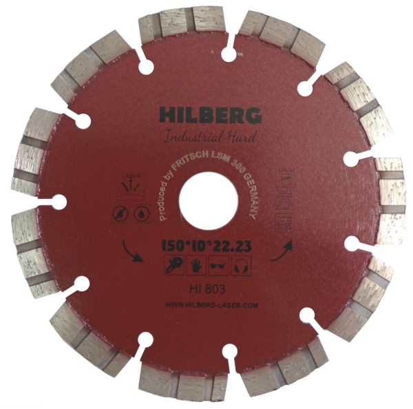 Диск алмазный отрезной 150*22.23 Industrial Hard HI803 Hilberg