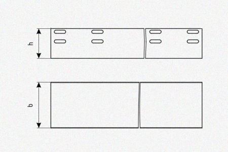 Лоток глухой ЛМГ 400х100х3000 УХЛ1, оцинкованный лист, S1,5