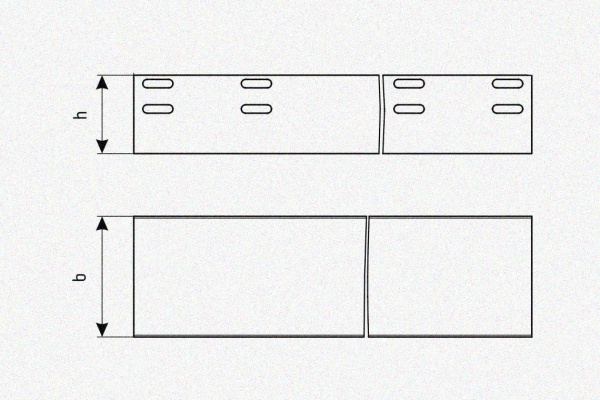 Лоток глухой ЛМГ 400х100х3000 УХЛ1, оцинкованный лист, S1,5
