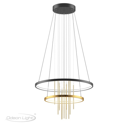 Подвесной св-к LED 4000K 63W 220V MONICA золотистый/стекло/металл ODEON LIGHT
