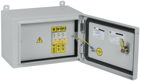 Ящик с понижающим трансформатором ЯТП-0,25 230/42-3 УХЛ2 IP54 IEK