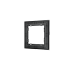 Рамка стеклянная Voltum S70 на 1 пост, (графит, стекло)