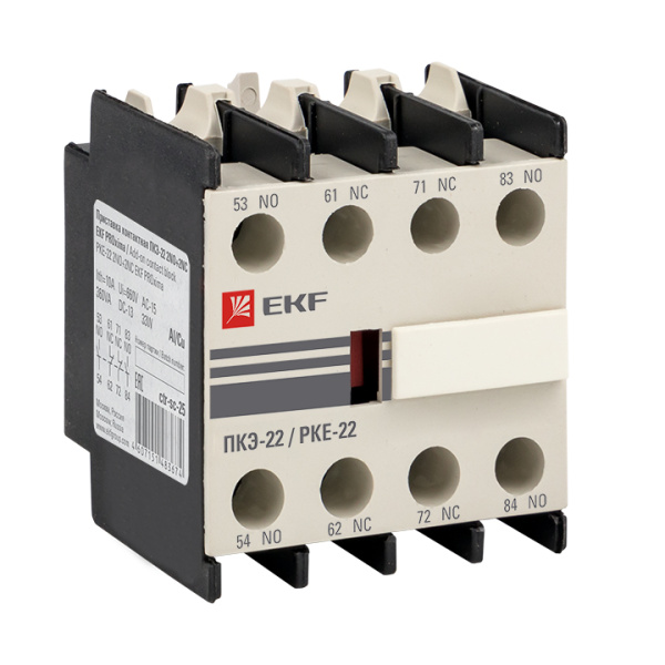 Приставка контактная ПКЭ-22 2NO+2NC PROxima EKF