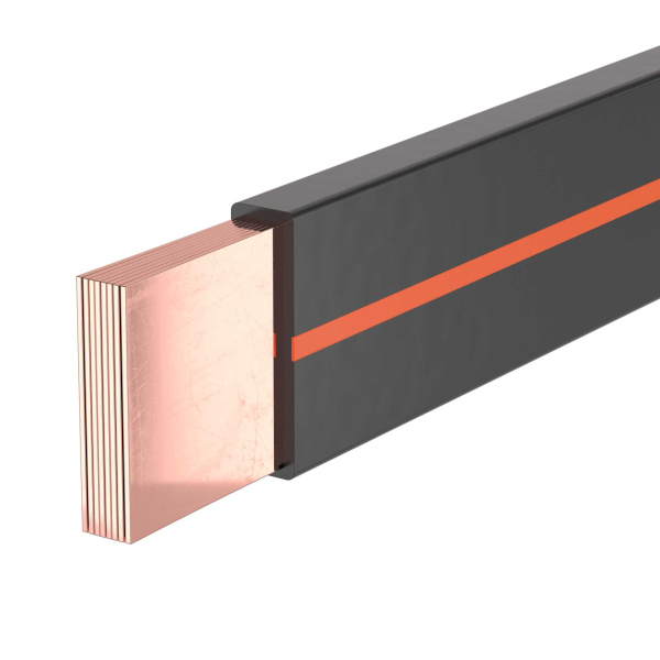 Гибкая шина в ПВХ изоляции, 6x63x1мм, ном. ток 1000А, длина 2 метра DKC