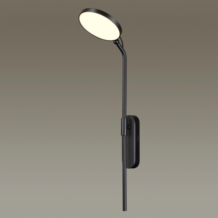 Настенный св-к IP20 LED 7W 423Лм 3000K REDMOND черный/металл ODEON LIGHT