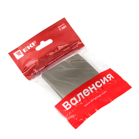Валенсия Лицевая панель выключателя 1-кл, 10А кашемир EKF