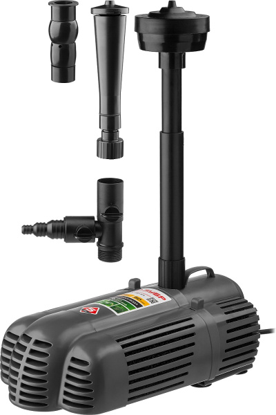 Насос фонтанный, ЗНФГ-50-3.4, для грязной воды, напор 3,4 м, насадки: колокольчик, гейзер, каскад, 85 Вт, 50 л/мин, ЗУБР Насос фонтанный, ЗНФГ-50-3.4, для грязной воды, напор 3,4 м, насадки: колокольчик, гейзер, каскад, 85 Вт, 50 л/мин, ЗУБР