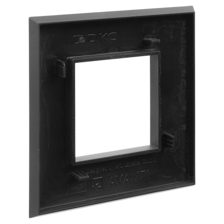 Рамка "Avanti", "Черный матовый", 1 пост (2 мод.) DKC