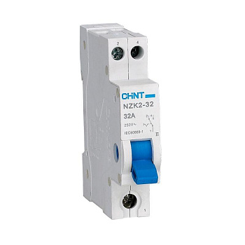 Модульный переключатель NZK2-32 1П 32А 2 положения (R) CHINT