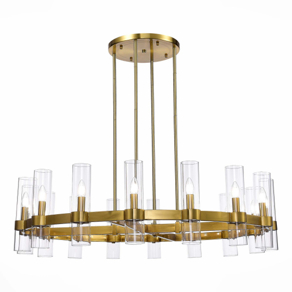 Люстра подвесная Латунь/Прозрачный E14 16*15Вт SL1237.303.16 ST LUCE