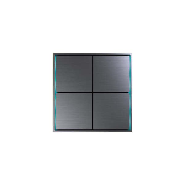 Donel Сенсорный кнопочный модуль KNX, 4/8 группы, космический серый. Серия устройств: DKNX