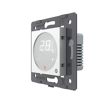Терморегулятор пола 16А, сенсорное управление, датчик воздуха, Серый (механизм) Livolo
