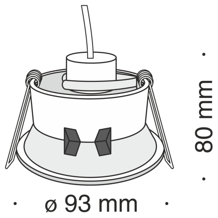 Встраиваемый светильник 1*GU10 50Вт Белый IP20 Dot DL028-2-01W Technical
