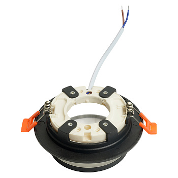 Светильник потолочный встраиваемый, 15W 230V GX53, черный, круг, без лампы, DL500 Feron